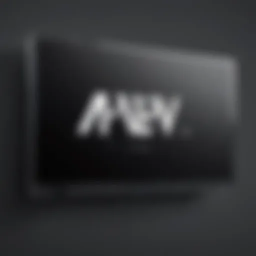 AEW logo on a digital screen