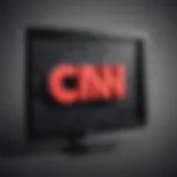 CNN logo on computer screen