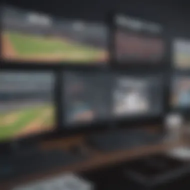 Various devices displaying live MLB games streaming