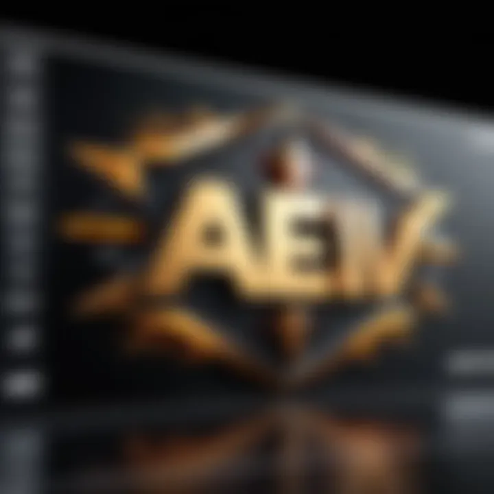 A captivating AEW Dynamite logo displayed on a modern screen